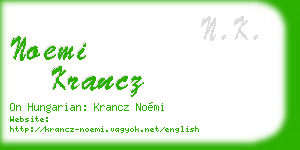 noemi krancz business card